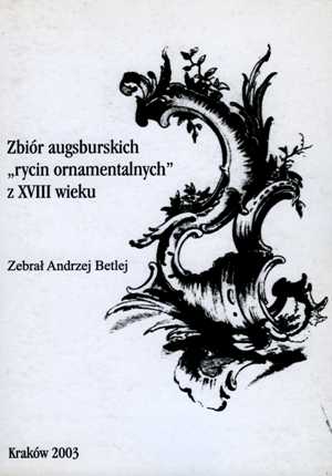 Okładka książki Andrzeja Betleja o rycinach